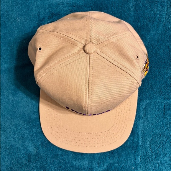 Source Unknown Beige Hornet Cap with Purple Logo - Picture 5 of 6